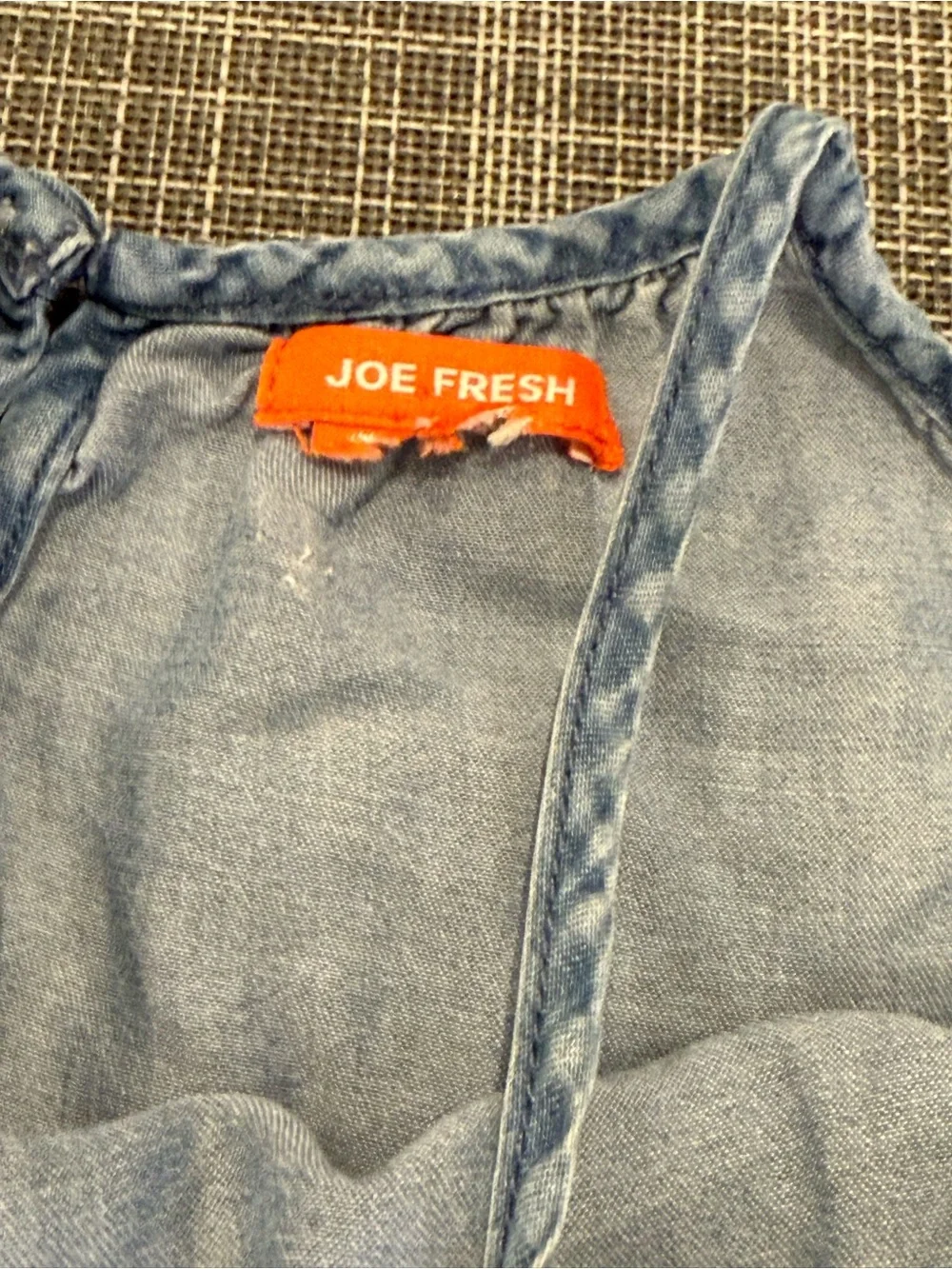 Light Wash Denim Tiered Sundress